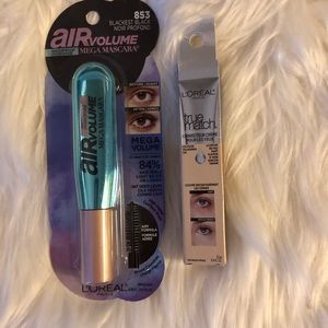 L’Oréal air volume mascara and true match concealer